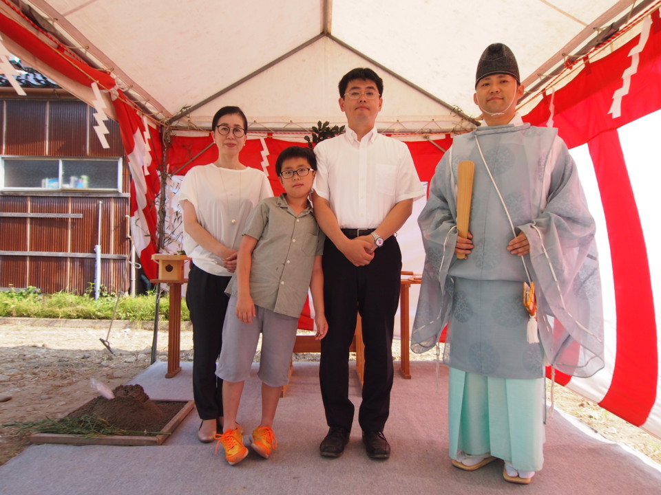 地鎮祭の様子