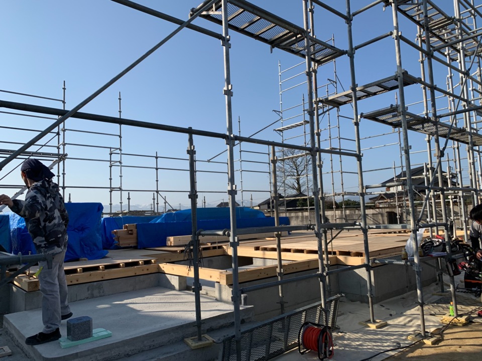 いよいよ明日は建方です