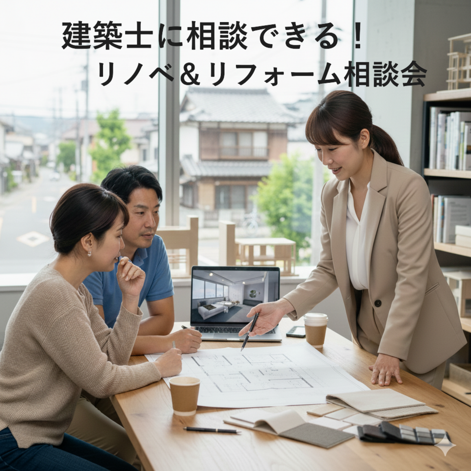 一級建築士に相談できる！リノベ＆リフォーム相談会