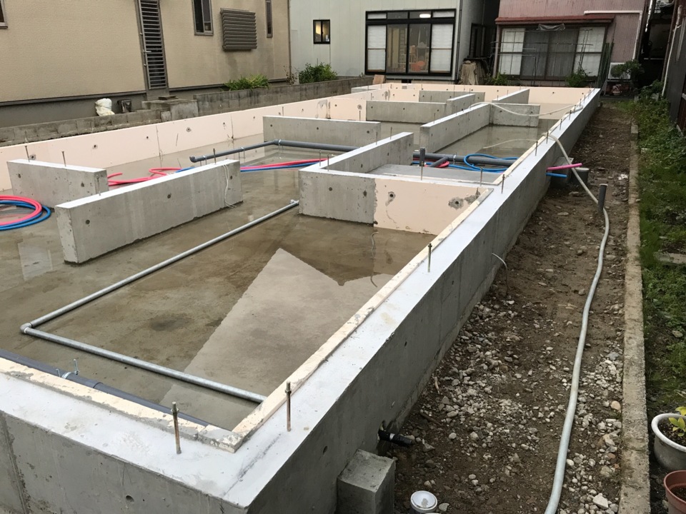 基礎工事完了