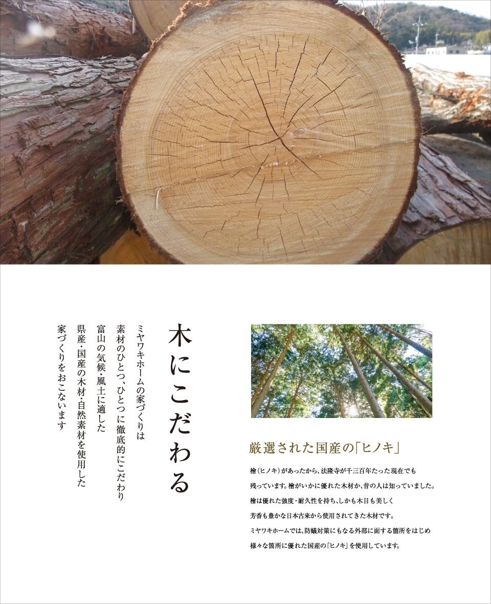 木にこだわる
